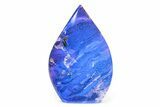 Tall Free-Standing Polished Indonesian Blue Amber #326967-1